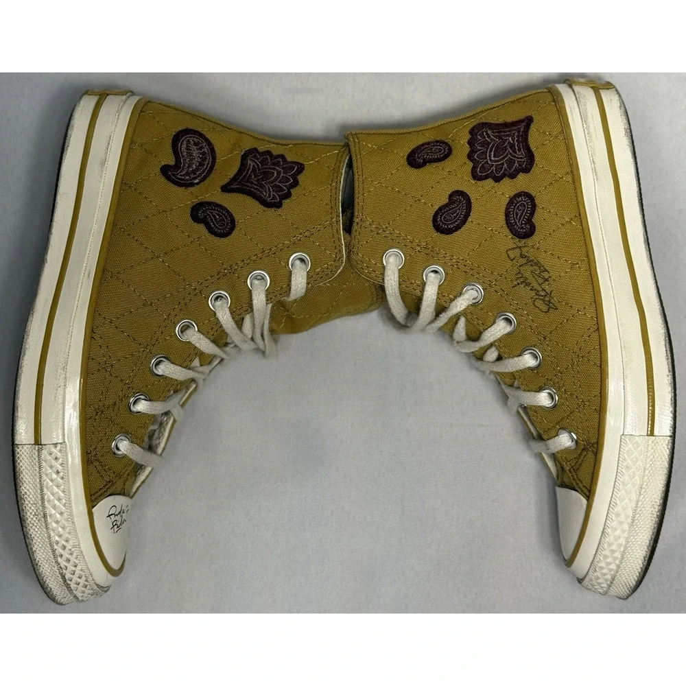 Converse Chuck 70 High Tops Paisley Patches Mn's SZ 3.5 Wmns Sz 5.5 A05278C Sign